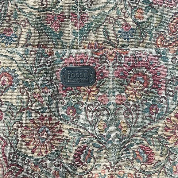 Vintage Fossil Paisley Tapestry Messenger Bag - Picture 7 of 9